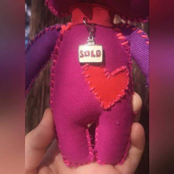 Handcrafted Pink Bunny Plush - Picture 6 of 6